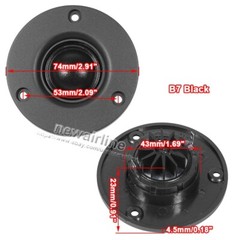 2pcs 4/6/8Ω 20W 25-Core Silk Film Tweeter Audio Speaker Loudspeaker