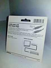NEW ARISTA 6FT 6 FOOT S-VIDEO CABLE 4 PIN D.I.N W/ 24K GOLD CONNECTORS Q18
