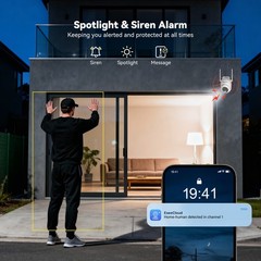 WiFi Security Camera System Smart Outdoor Wireless Color Night Vision 10CH NVR