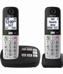 Panasonic Cordless Phone, Easy to Use with Large Display & Big Buttons, Flashing