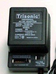 Universal AC to DC Power Adapter – Output 7 Way Adjustable DC Voltage 500mA