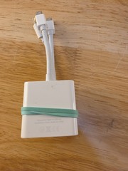 Lot Of 3 Apple Mini DisplayPort (Thunderbolt 2) to DVI Adapter A1305, Genuine