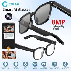 COLMi C-M02S Smart Glasses HD Camera Bluetooth Audio Video Ray-Ban Meta Alt iOS