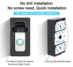 Adhesive Mount Doorbell Bracket No Drill Compatible Ring Video Doorbell Holder