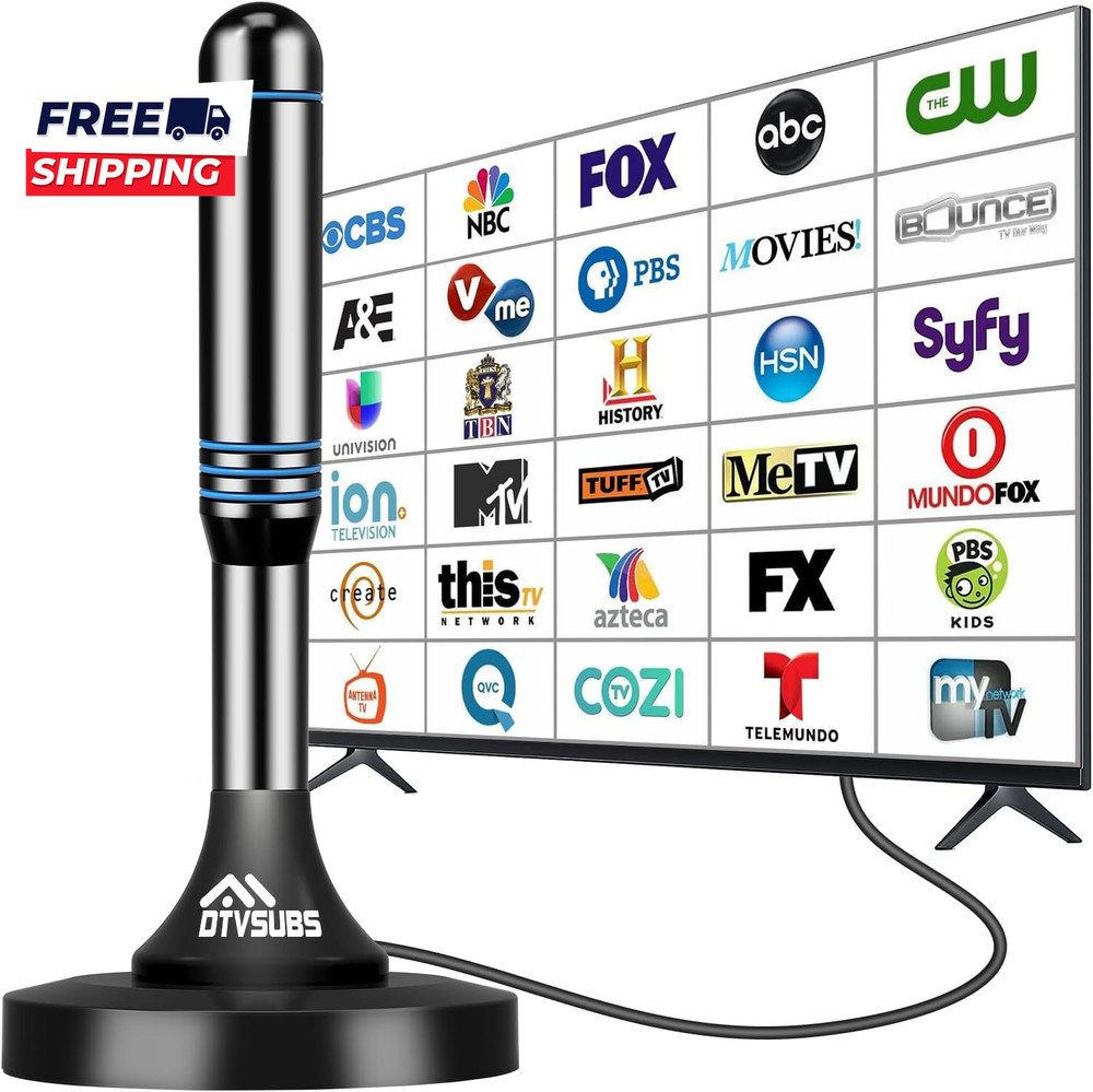 2026 Digital TV Antenna for Smart TV Indoor 360° Long Range Reception
