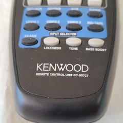 Kenwood RC-R0727 AV Preset Receiver Remote Control OEM Black Stereo RC