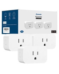 Matter Smart Plug, Work with Alexa, Apple Home, Google, SmartThings, 3 Pack