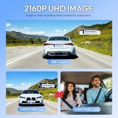 4K Dash Cam for Polestar 2 (2021–2026) WiFi App Control Loop Recording 64GB Card