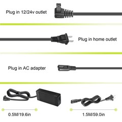 AC Adapte for 12V Cooler Refrigerator,Cord Power Cable for 12V Car Refrigerator