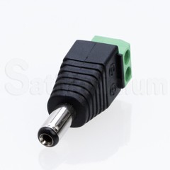 DC Power Connector 2.1 x 5.5mm BNC RCA Male /Female CCTV Video Balun Adapter LOT