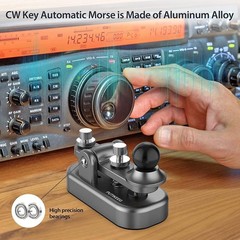 Morse Code Key with Corrosion-Resistant Aluminum Body