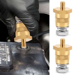 2pc Battery Pole Adapter Terminal Connector Fittings M6 M8 Thread Post Adapters
