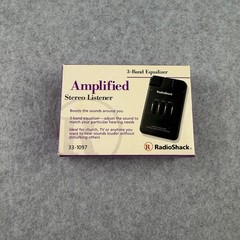 RadioShack 3-Band Equalizer 33-1097 Amplified Listener Personal Device W Org box