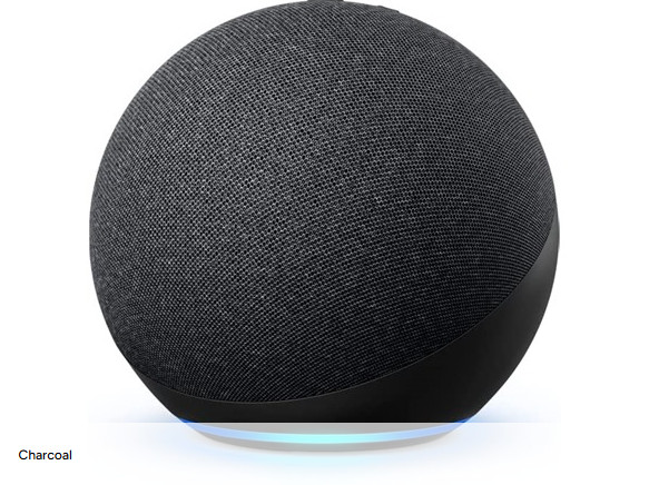 Amazon Echo (4th Gen) Smart Home Hub With Premium Sound Alexa Speaker Charcoal