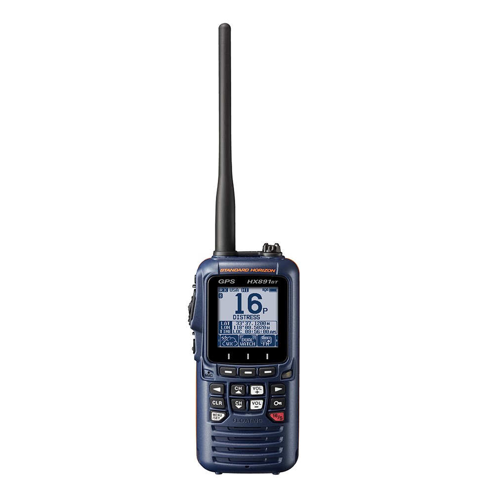 Standard Horizon HX891BT Handheld VHF w/Bluetooth – Navy Blue HX891BTNB UPC 7…