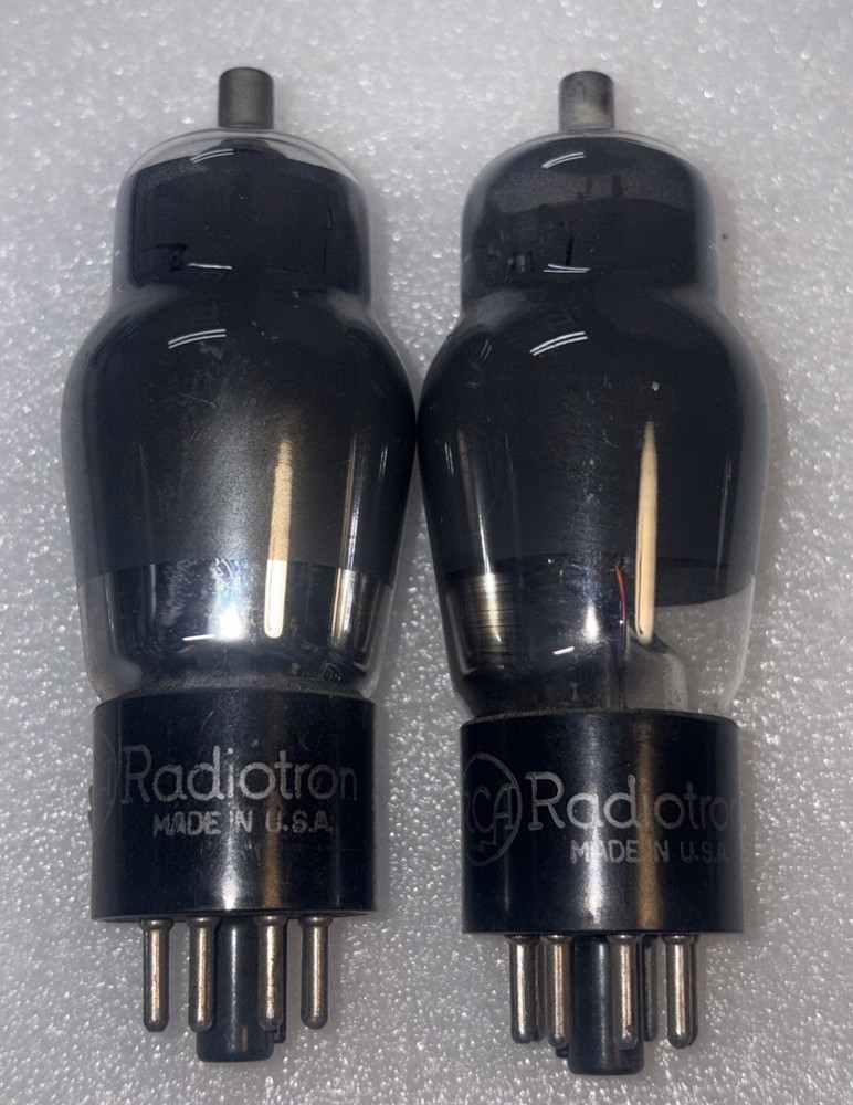 Pair RCA 6F8G Vacuum Tube Smoke Glass TV7 Tested NOS