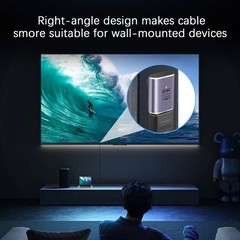 PNGKNYOCN 90 Degree HDMI Adapter 8K，2 Pack Right Angle 48Gbps HDMI 2.1 Male t…
