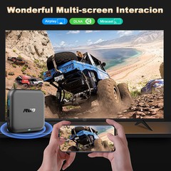 Android 14.0 TV Box 8GB RAM 128GB ROM RK3518 4K WiFi 6 Bluetooth 5.0 Streaming