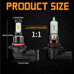 For GMC Sierra 1500 2500 1999-2006 C/K Pickup 6500K LED Headlight High/Low Bulbs
