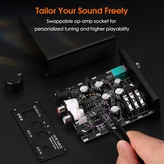 HiFi Mini Headphone Amplifier Audio Home Stereo Headset Amp w/ 3.5 6.35mm Jacks