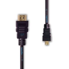 SatelliteSale Micro HDMI To HDMI Cable 4K 2160p PVC Black Cord