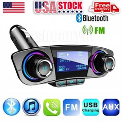 Bluetooth Car FM Transmitter MP3 Player Hands free Radio Adapter Kit USB Charger