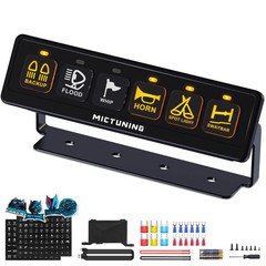 6 Gang Wireless Switch Panel, For LED Light Bar Power Circuit Box Remote Control