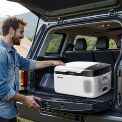 VEVOR Car Refrigerator 16-58QT Compressor Electric Cooler Car Fridge Freezer 12V