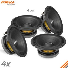 4x PRV 8″ Midbass Speakers 8MB500-4 Car Audio 4 Ohm 2000 Watts