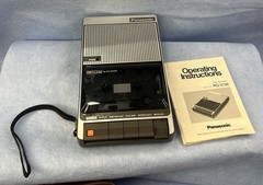 Panasonic Model RQ-2736 Cassette Player, Instructions and non-matching Case
