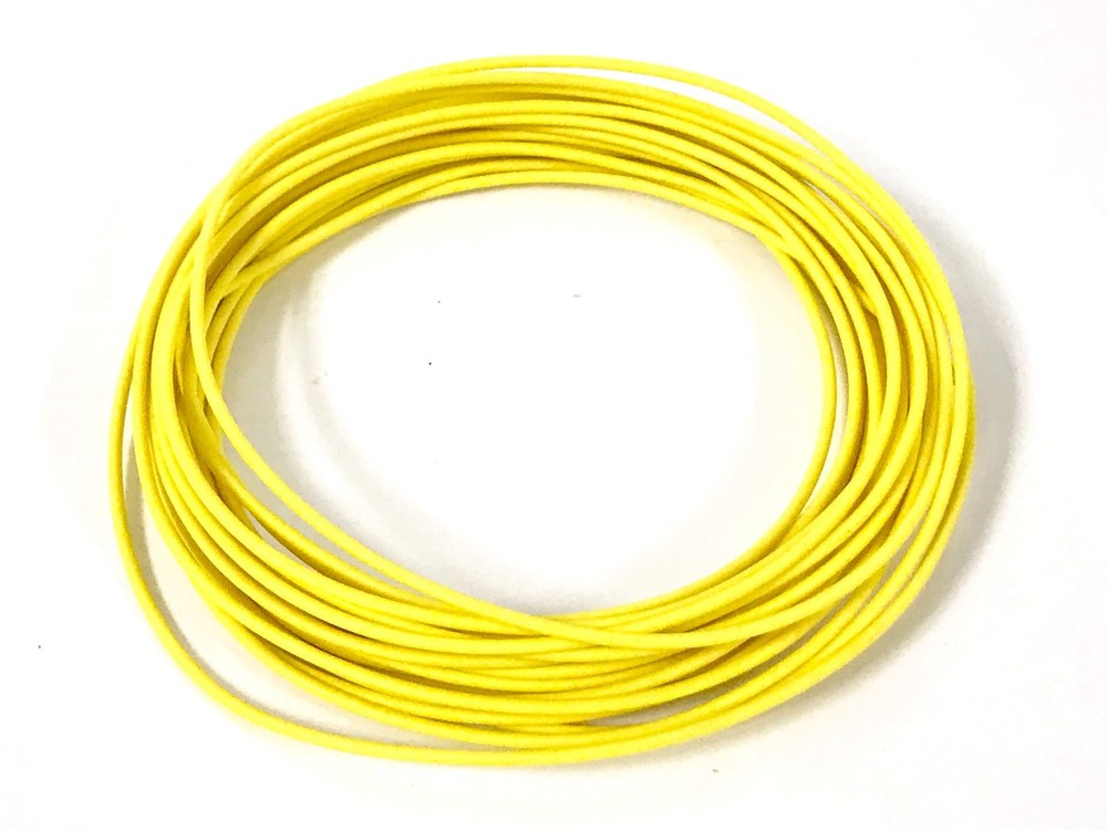 AUTOMOTIVE WIRE 12 AWG HIGH TEMP TXL STRANDED COPPER WIRE YELLOW 25 FT COIL USA