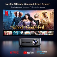 4K Projector DoIby 80000LMS 1080P 5G WiFi Bluetooth NetfIix Video Home Theater