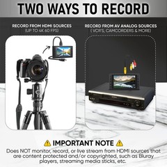 SoundBeast 4K HD Video Capture Box – or Live Stream Medium, Black