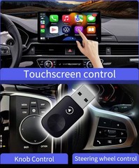 2-in-1 Wireless Wifi Apple CarPlay Android Auto USB Navi GPS Plug & Play Adapter