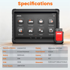ANCEL X6 Car Diagnostic Tool Bidirectional All Systems OBD2 Scanner Code Reader