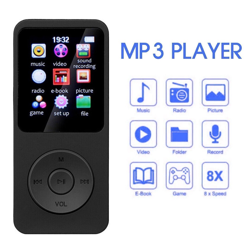 128GB Support Bluetooth MP4/MP3 Lossless Music Player FM Radio Recorder Sport lP