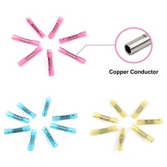 Waterproof Heat Shrink Butt Connectors Marine Crimp Wire Splice Terminals kit