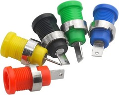 WMYCONGCONG 20 PCS 5 Colors 4mm Banana Jack Female Panel Mount Socket…
