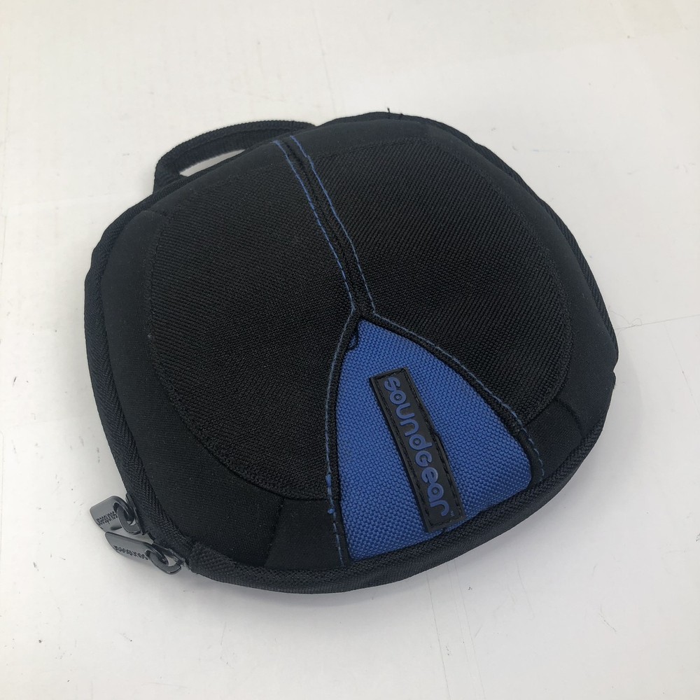 Soundgear Portable CD Player Case Blue/Black Poly Travel Storage Pouch
