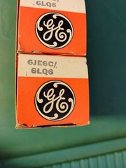 Set of 4 Vintage NOS RCA Electronic Tubes 6JE6C/6LQ6 in Original Box + GE 15MF8
