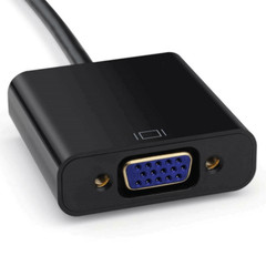 1080P HDMI Male To VGA Female Video Cable Converter With 3.5mm Audio Adapter
