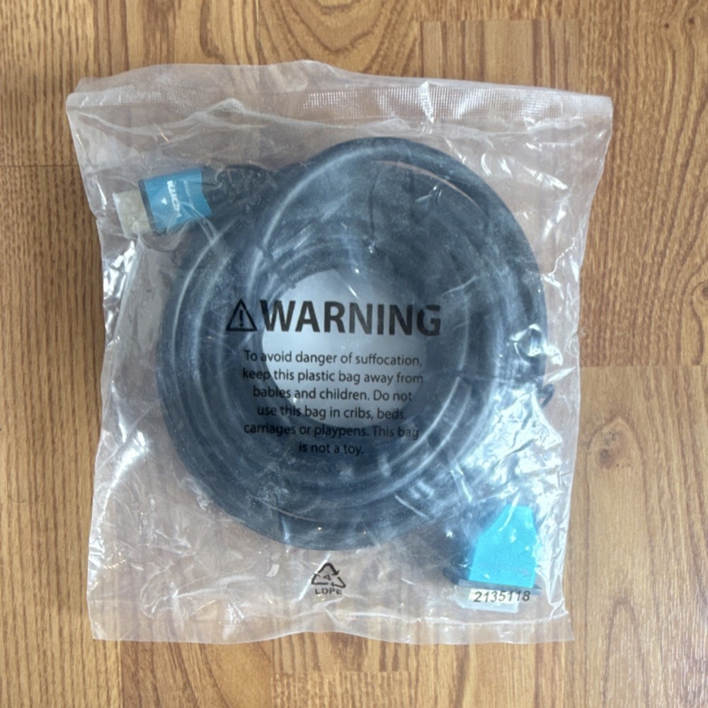 BlueRigger HDMI to DVI Cable 25FT Black/Blue Round Cable X0008LH9UB