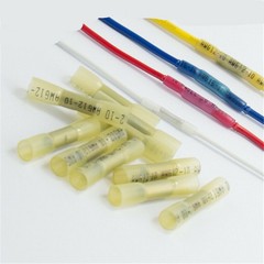 200-500X Yellow Heat Shrink Butt Wire Connectors Crimp Terminals AWG 12-10 Gauge