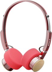 FiiO EH11 Lightweight Over-Ear Bluetooth Headphones, Dual Device,LADC (Burgundy)
