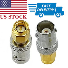 2pcs SMA Male to BNC Female RF Coax Adapter DC-4GHz for SDR Ham Radio RF Test