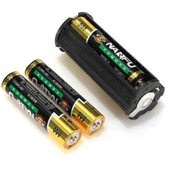 2Pc Cylindrical Case Battery Holder For 3 x AAA Battery Box Toy Flashlight Lamp