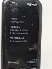 Logitech Harmony Elite N-R0010 Remote Control & Charging Cradle