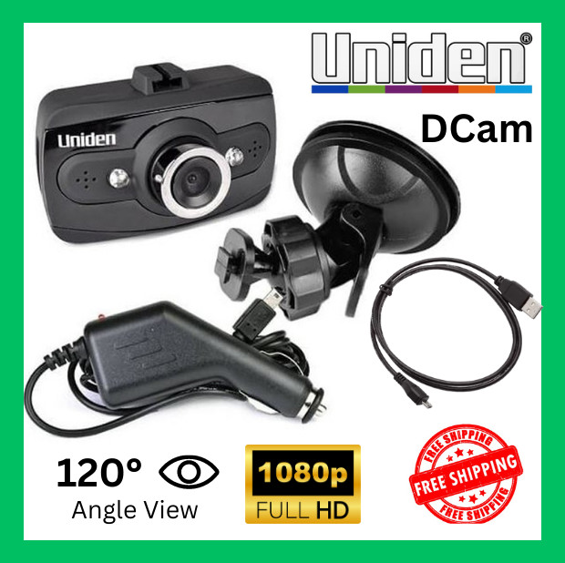 Dash Cam 120° Front View Camera Plug And Play 1080p HD Pro Auto Car Truck Uniden