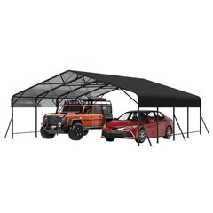Heavy Duty Metal Carport 20 x 20 ft Outdoor Car Shelter Garage for Boats