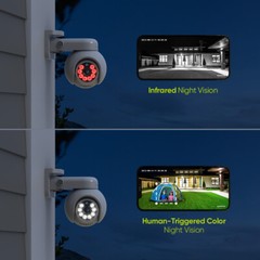 SANNCE 8CH 4K NVR 8MP POE Security Camera System PT Auto Tracking Two Way Audio